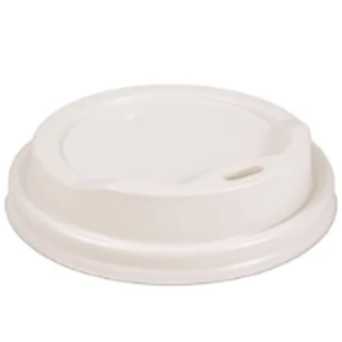Lid for 10oz Double Wall Cup Or 12oz Single Wall Hot Cup, White